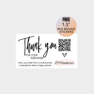 22. 30/30QRC Personalized Cards Stickers Bundle